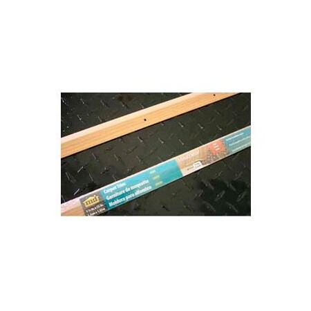 M-D Building Products M-D Carpet Trim Wide, Metal Decor, 40122, 72"L, Oak, Screw Nails 40122